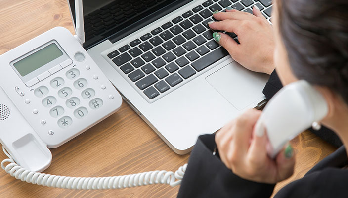 電話対応OK！安心のサポート体制